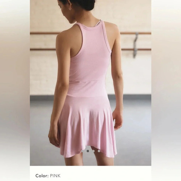 NWT new medium Anthropologie daily practice half pipe mini dress pink sleeveless - Picture 10 of 17